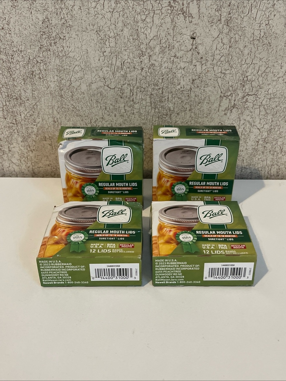 Ball Regular Mouth Canning Lids BOA Free Mason Jar Lids 4 Boxes 48 Count